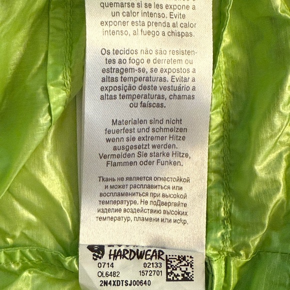 MOUNTAIN HARDWEAR Hoodie Hooded Jacket Rain coat, Run, Green, Size Women's XS - Picture 12 of 15